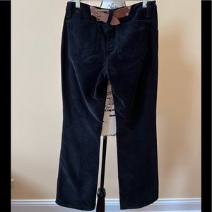 D&G Dolce Gabbana Buckle Detail Black Corduroy Jeans SZ 28 EU 42